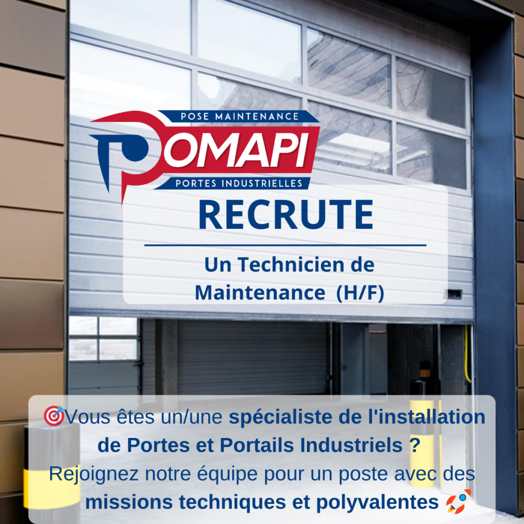 POMAPI RECRUTE UN TECHNICIEN DE MAINTENANCE (H/F)