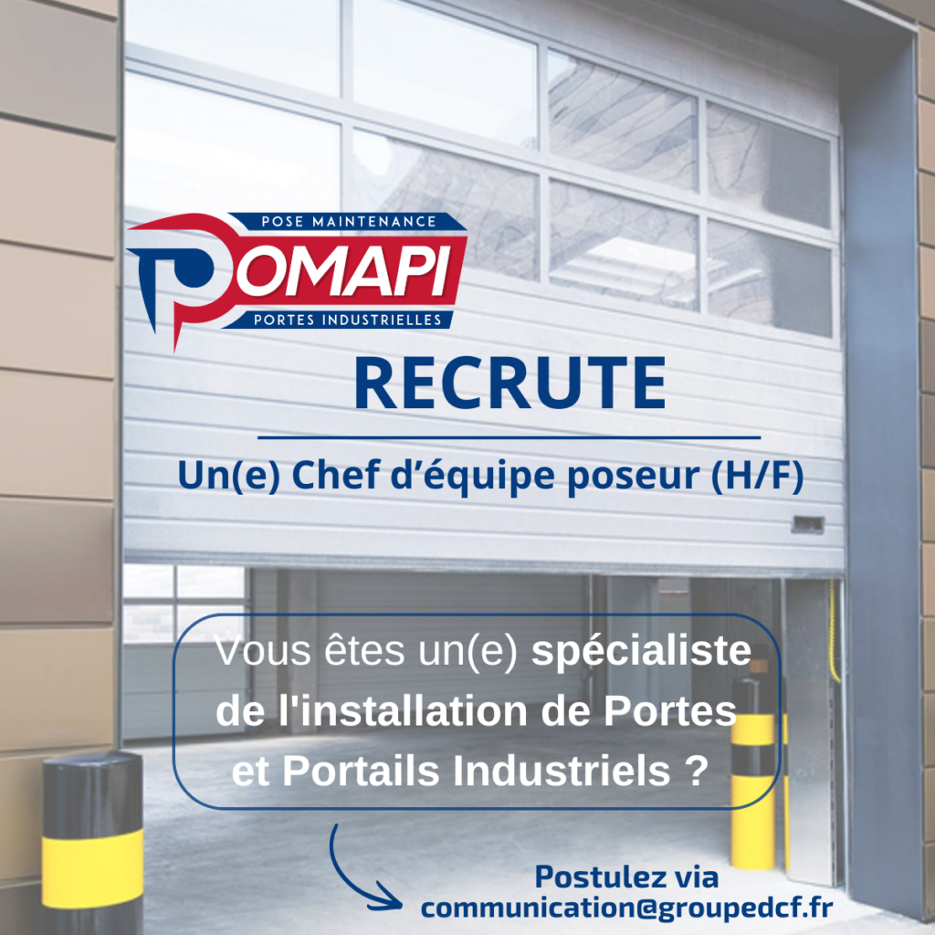 Pomapi recrute son chef d'équipe poseur